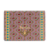 Gucci Garden Card Holder, &pound;140, Accessories, Grey/Pink/Yellow, Canvas, Front view